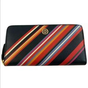 Tory Burch Emerson Stripe Continental Wallet